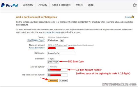 bdo bank code for paypal|How to transfer PayPal to bank account in the Philippines .